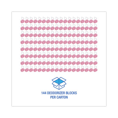 Para Toilet Bowl Deodorizer Block, Cherry Scent, 4 oz, Pink, 144/Carton