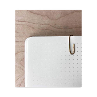 Embossed Canvas Layflat Hardbound Journal, Gold Rise/Shine Artwork, Dotted Rule, Rose-Brown/Cream Cover, (64) 7 x 5 Sheets