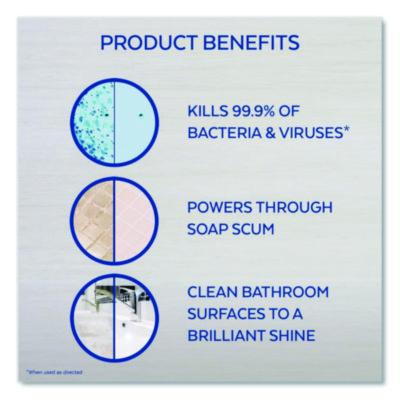 Disinfectant Power Bathroom Foamer, Liquid, Unscented, 22 oz Trigger Spray Bottle, 6/Carton