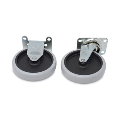 Replacement Plate Casters, (2) Rigid Mount Plate, (2) Swivel Mount Plate, 5