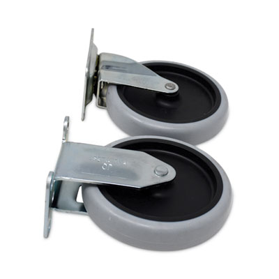 Replacement Plate Casters, (2) Rigid Mount Plate, (2) Swivel Mount Plate, 5