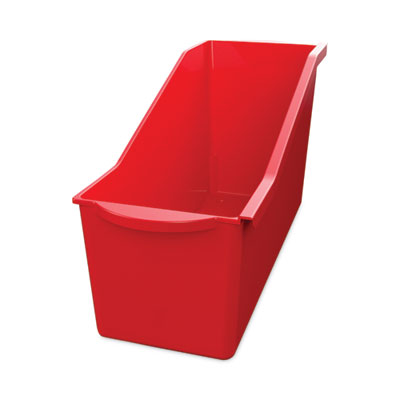 deflecto Antimicrobial Book Bin, 14.2 x 5.34 x 7.35, Red (DEF39508RED) DEF39508RED