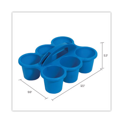 Little Artist Antimicrobial Six-Cup Caddy, Blue