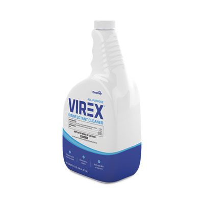 Virex All-Purpose Disinfectant Cleaner, Lemon Scent, 32 Oz Spray Bottle, 4/carton