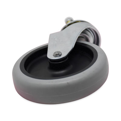 Replacement Bayonet-Stem Swivel Casters, Grip Ring Stem, 4