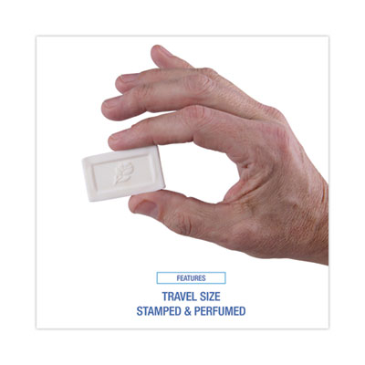 Face and Body Amenity Soap, Flow Wrapped, Floral Scent, # 1/2 Bar, 1,000/Carton