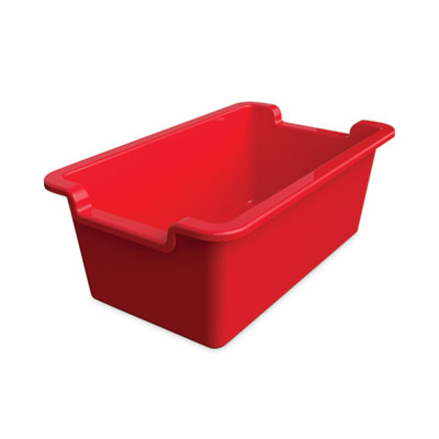 deflecto Antimicrobial Rectangle Storage Bin, Red (DEF39510RED) DEF39510RED