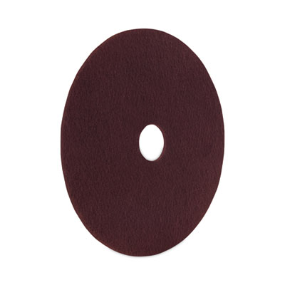 Boardwalk Deep Scrub Pads, 20" Diameter, Maroon, 10/Carton (BWKSPP20) BWKSPP20