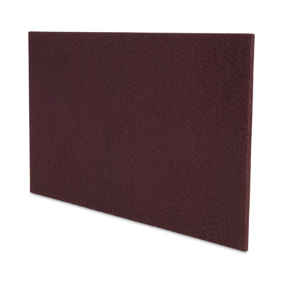 Boardwalk Deep Scrub Pads, 28 x 14, Maroon, 10/Carton (BWKSPP1428) BWKSPP1428