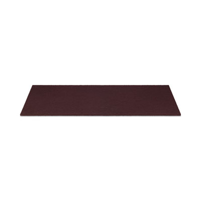 Deep Scrub Pads, 28 x 14, Maroon, 10/Carton