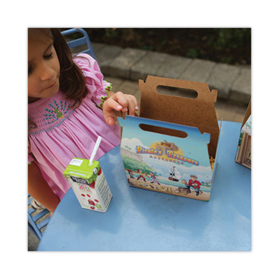 Pirate Kids' Meal Barn Boxes, 6.43 x 4 x 3.75, Brown, Paper, 96/Carton