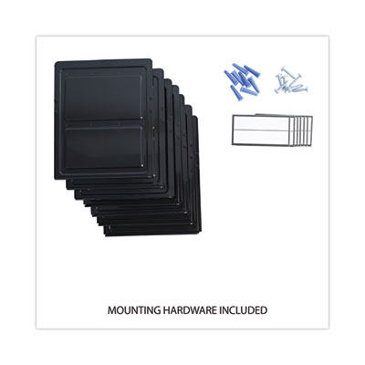 Grande Central Filing System, 7 Sections, Legal/Letter Size, Wall Mount, 16