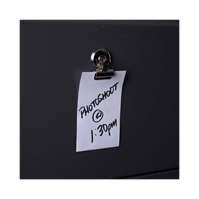 Bulldog Magnetic Clips, Small, Nickel, 18/Pack