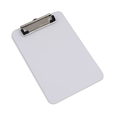 Plastic Clipboard with Low Profile Clip, 0.5