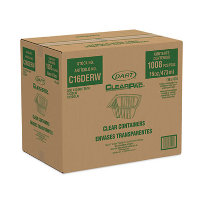 Clearpac Plas Cntnr 16Oz  Cle 16/63 (DCCC16DERW) DCCC16DERW