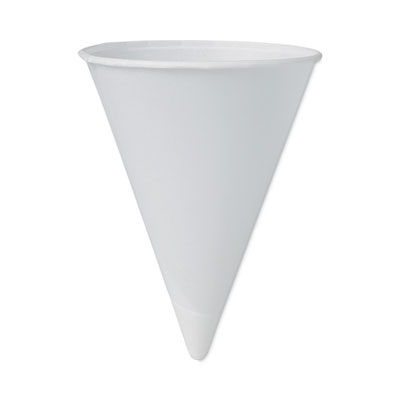 Cone Water Cups, Cold, Paper, 4 oz, White, 200/Pack SCC4BR