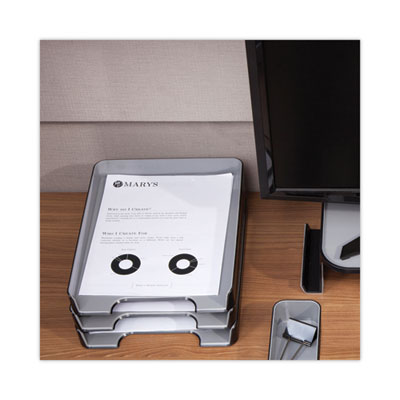 Fusion Letter Tray, 1 Section, Letter Size Files, 9.75