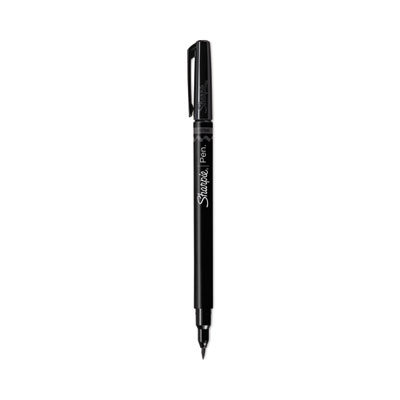 Brush Tip Pens, Fine Brush Tip, Black, Dozen SAN2011280