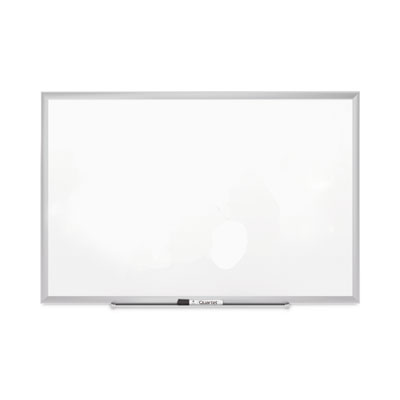 Classic Porcelain Magnetic Whiteboard, 72 x 48, Black Aluminum Frame QRT2547B