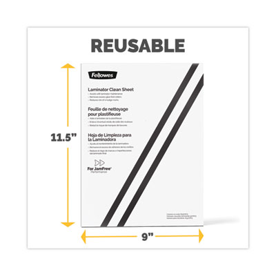 Laminator Cleaning Sheets, 3 to 10 mil, 8.5