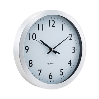 Universal Bold Round Wall Clock, 9.75" Overall Diameter, Black Case, 1 AA (sold separately) UNV10425