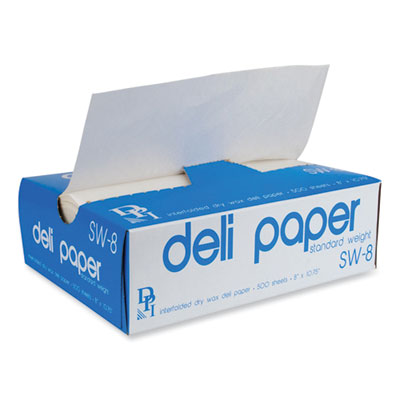Interfolded Deli Sheets, 10.75 x 8, Standard Weight, 500 Sheets/Box, 12 ...