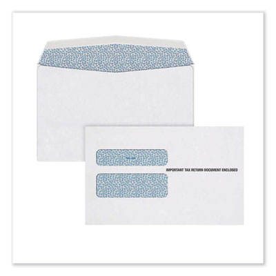 Adams® W-2 Gummed Seal Double-Window Envelopes