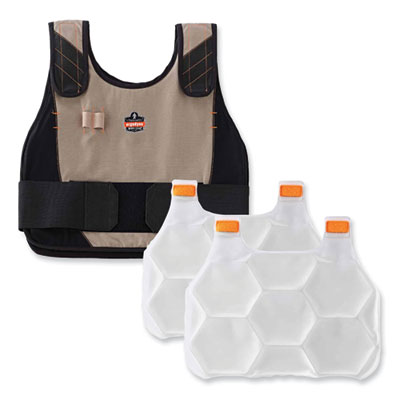 ergodyne® Chill-Its 6215 Premium FR Phase Change Cooling Vest with Packs