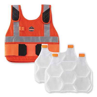 ergodyne® Chill-Its 6215 Premium FR Phase Change Cooling Vest with Packs