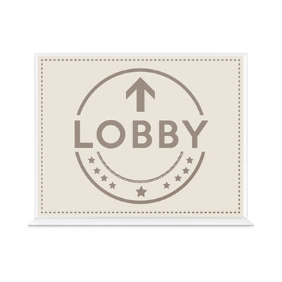 Anti-Glare Stand Up Double Sided Sign Holder, 8.5 X 11, Clear