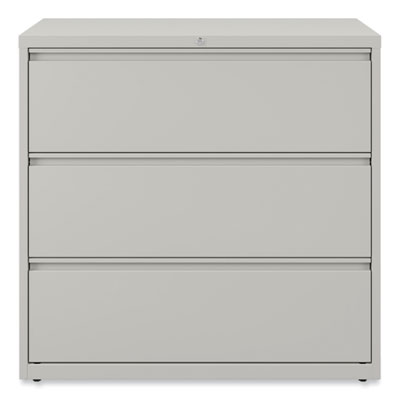 Lateral File, 3 Legal/Letter/A4/A5-Size File Drawers, Light Gray, 42