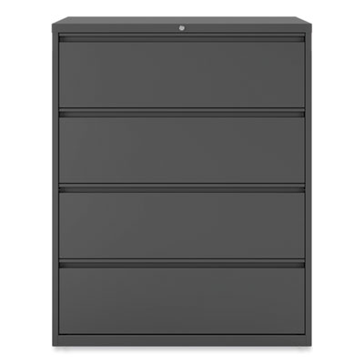 Lateral File, 4 Legal/Letter/A4/A5-Size File Drawers, Charcoal, 42