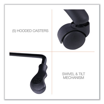 Alera Kesson Series Big/Tall Office Chair, Supports Up to 450 lb, 21.5