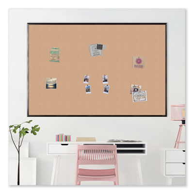 Cork Bulletin Board with Aluminum Frame, 72