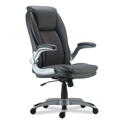 Alera® Leithen Bonded Leather Midback Chair