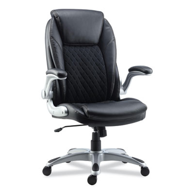 Alera® Leithen Bonded Leather Midback Chair