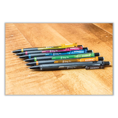 Z-Grip Plus Mechanical Pencil, 0.7 mm, HB (#2), Black Lead, Assorted Barrel Colors, Dozen