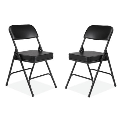 NPS® 3200 Series Premium 2" Vinyl Upholstered Double Hinge Folding Chair