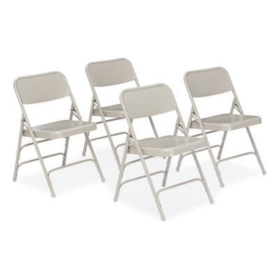 NPS® 300 Series Deluxe All-Steel Triple Brace Double Hinge Folding Chair