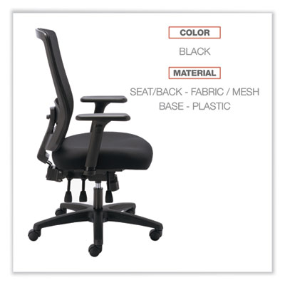 Alera Envy Series Mesh High-Back Multifunction Chair, Supports Up to 250 lb, 16.88