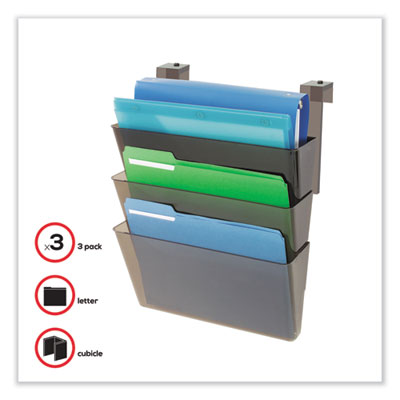 DocuPocket Three-Pocket File Partition Set, 3 Sections, Letter Size, 13