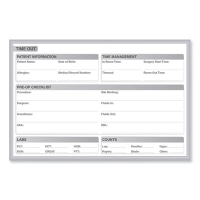 Ghent Time Out Magnetic Whiteboard
