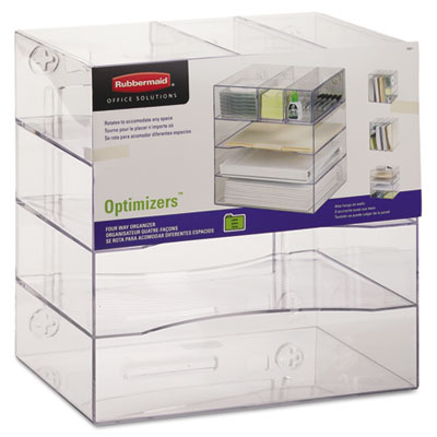 Rubbermaid® Optimizers(TM) Multifunctional Four-Way Organizer with Drawers