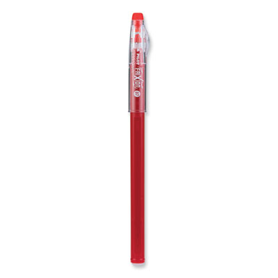 FriXion ColorSticks Erasable Gel Pen, Stick, Fine 0.7 mm, Red Ink, Red Barrel, Dozen