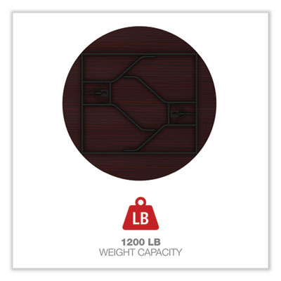 Round Wood Folding Table, 59