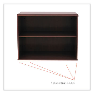Alera Open Office Desk Series Low Storage Cabinet Credenza, Woodgrain Laminate, 29.5w x 19.13d x 22.78h, Medium Cherry