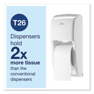 Advanced High Capacity Bath Tissue, Septic Safe, 2-Ply, White, 1,000 Sheets/Roll, 36/Carton