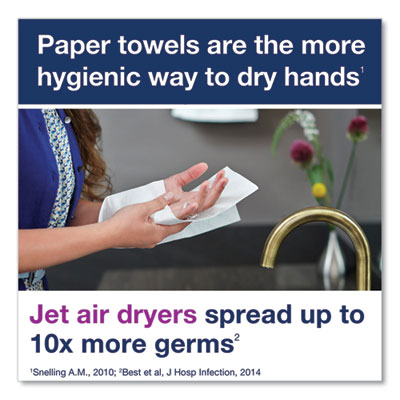 PeakServe Continuous Recessed Cabinet Hand Towel Adapter, 14.37 x 4.29 x 20.35, White