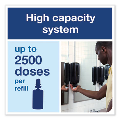 Foam Skincare Manual Dispenser, 1 L Bottle; 33 oz Bottle, 4.45 x 4.13 x 11.26, Black