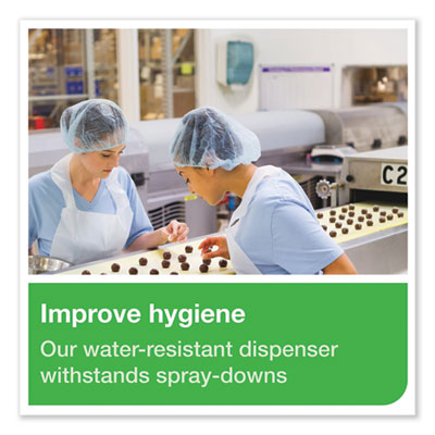 Washstation Dispenser, 12.56 x 10.57 x 18.09, Aqua/White